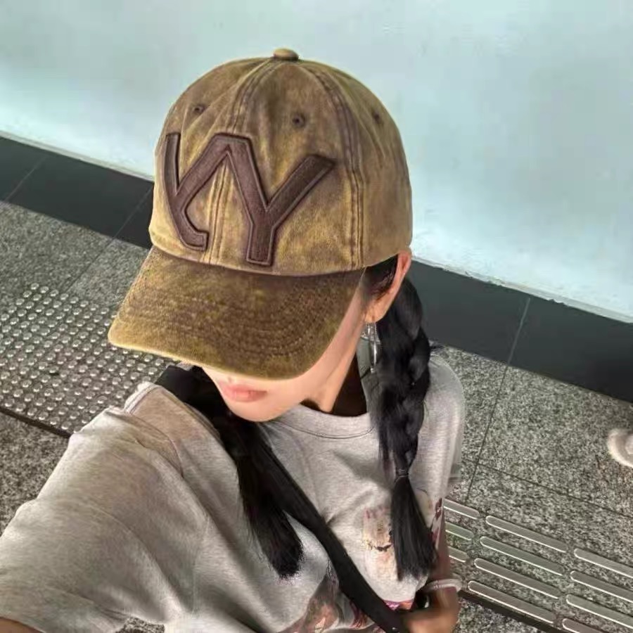 Vintage Fashion Hats - Small Washed Vintage Street Dance Fashionable