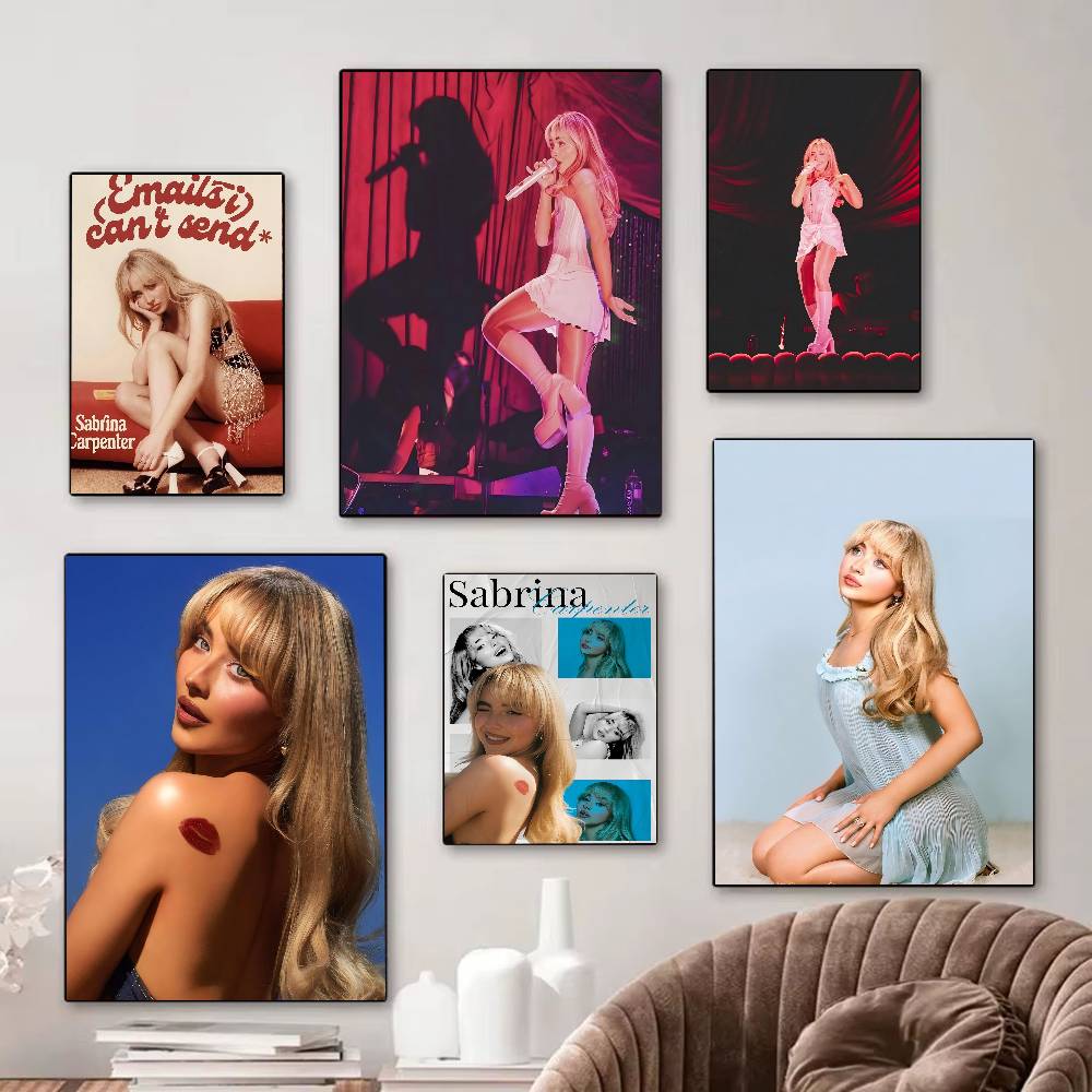 Vintage Fashion Prints For Wall - Fashion Singer S-Sabrina C-Carpenter Classic Vintage