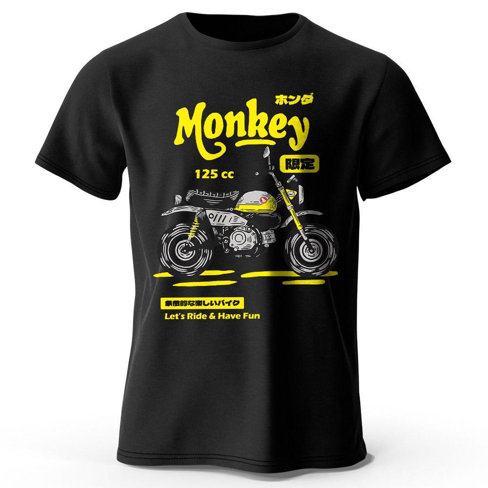 Vintage Fashion Sketches - New Vintage Motorcycle Sketch T-Shirt 100%