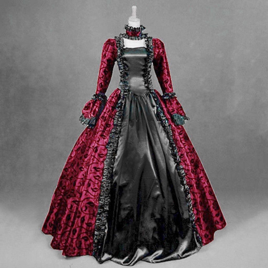 Vintage Fashion Dresses - Women Vintage Exquisite Dress Gothic Retro