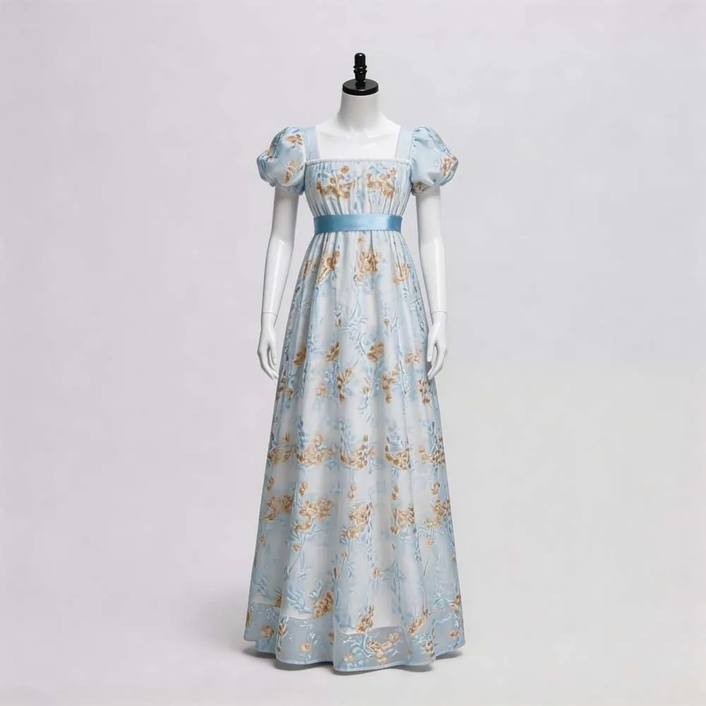 Vintage Fashion Dresses - European Vintage Regency Tea Dress Square