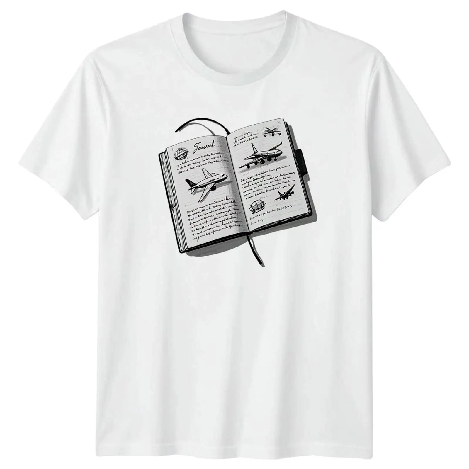 Vintage Fashion Sketches - Travel Journal Sketch T Shirt Luftfahrt