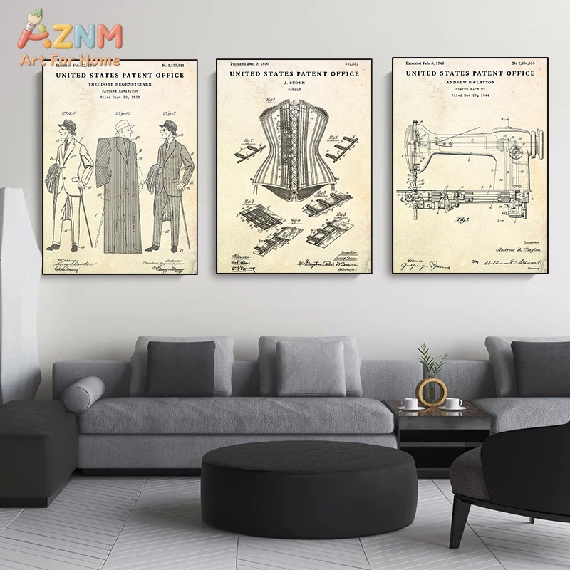 AZNM Vintage Fashion Patent Ca - Vintage Fashion Sketches recension och pris