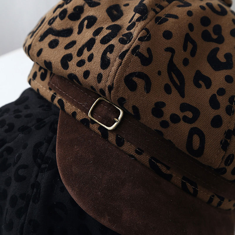Retro Leopard Print Wide Brim  - Vintage Fashion Hats recension och pris