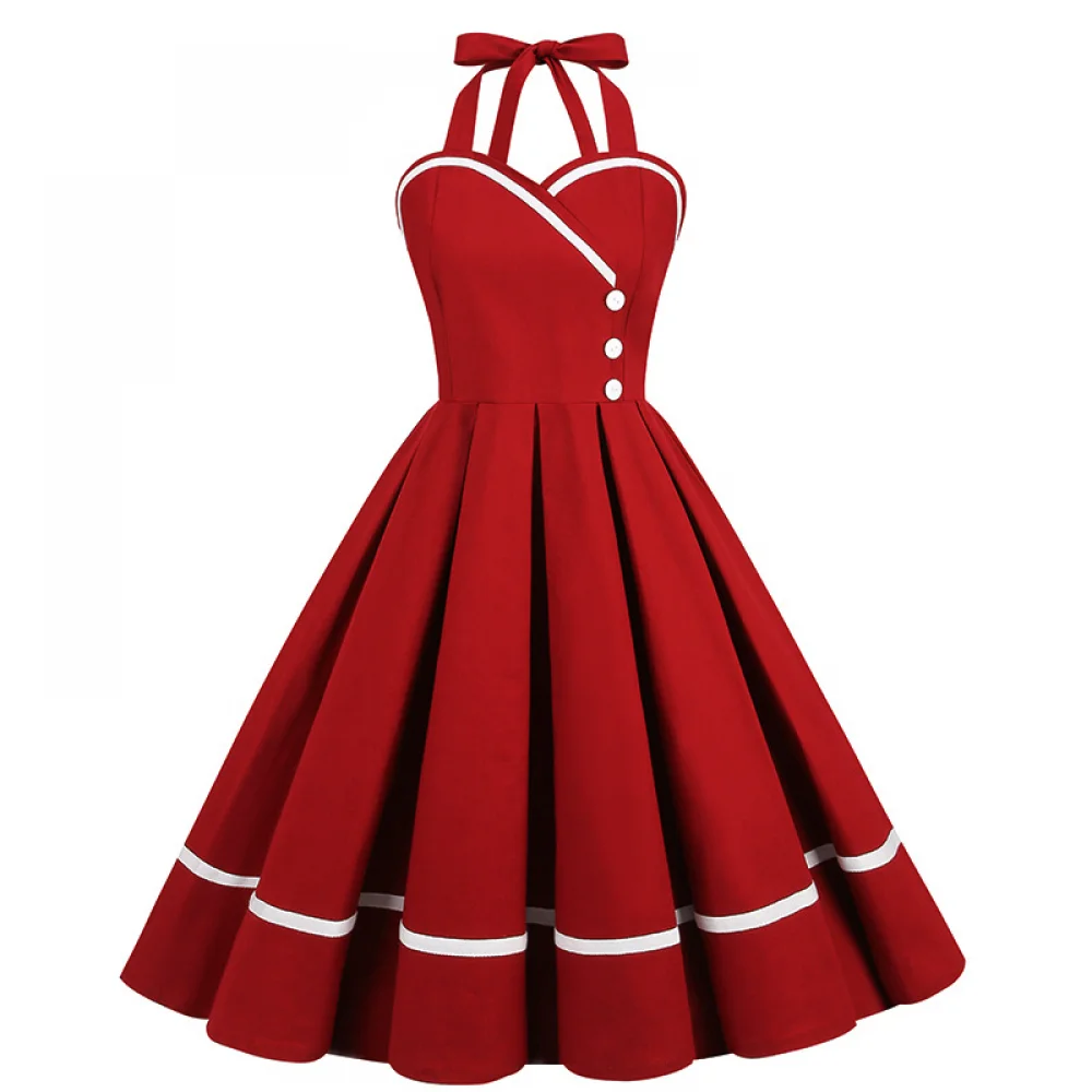 Halloween  50s 60s 80s Retro D - Vintage Fashion Women Dresses recension och pris