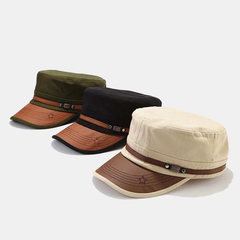 Casual Cadet Hat Man Flat Top  - Vintage Fashion Hats recension och pris