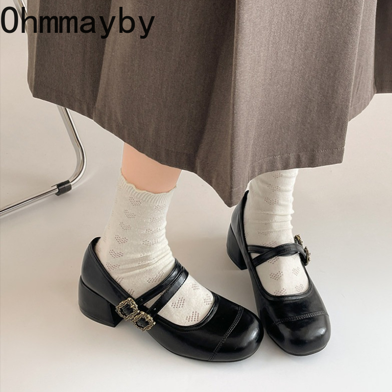 Vintage Thick Heel Women Mary  - Vintage Fashion Women Dresses recension och pris