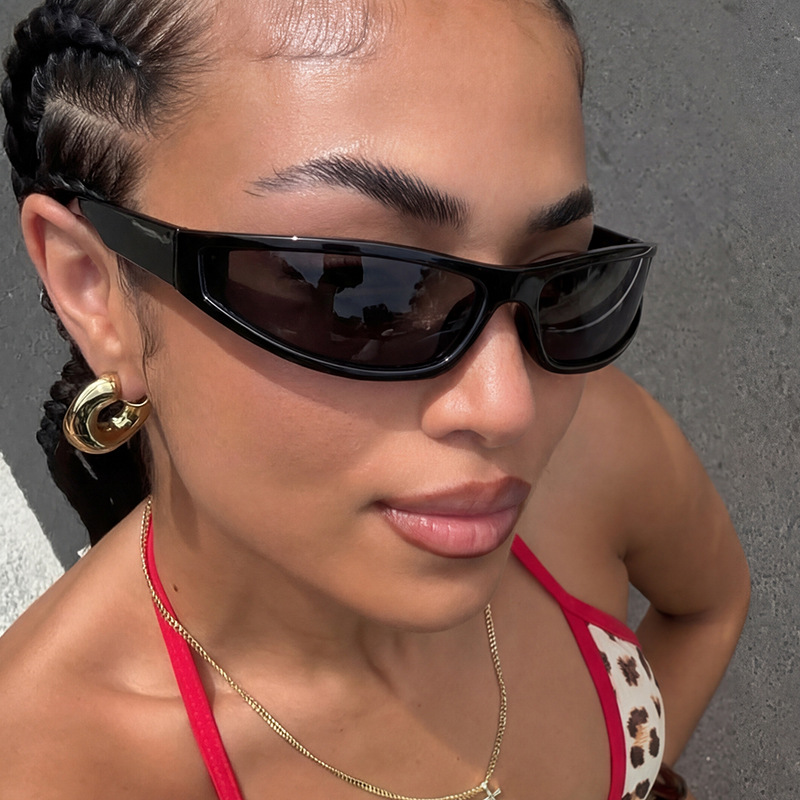 Y2K Narrow Rectangle Wrap Arou - Vintage Fashion Y2K recension och pris