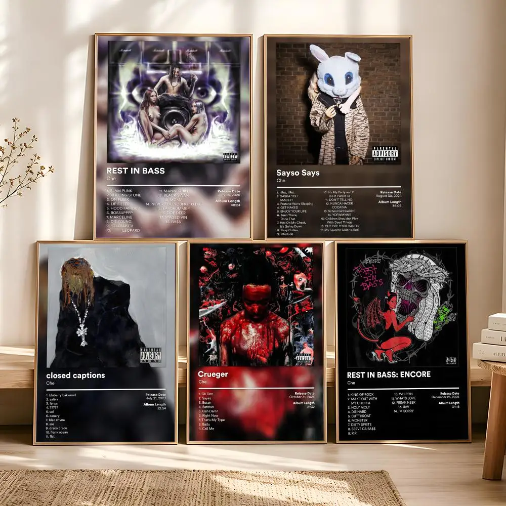 C-che Album Cover Painting Cal - Vintage Fashion Prints For Wall recension och pris