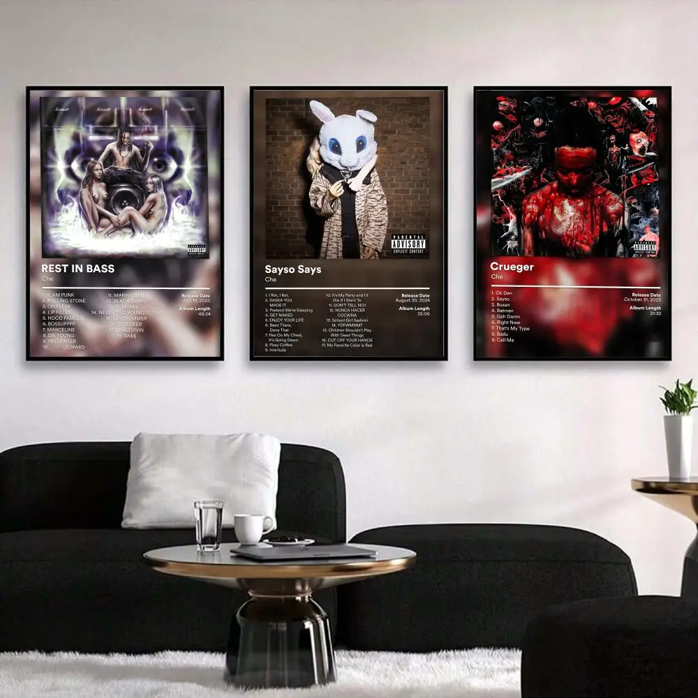 C-che Album Cover Painting Cal - Vintage Fashion Prints For Wall recension och pris