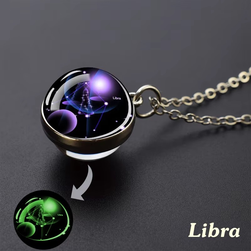 12 Zodiac Sign Necklace Lumino - Vintage Fashion Labels recension och pris