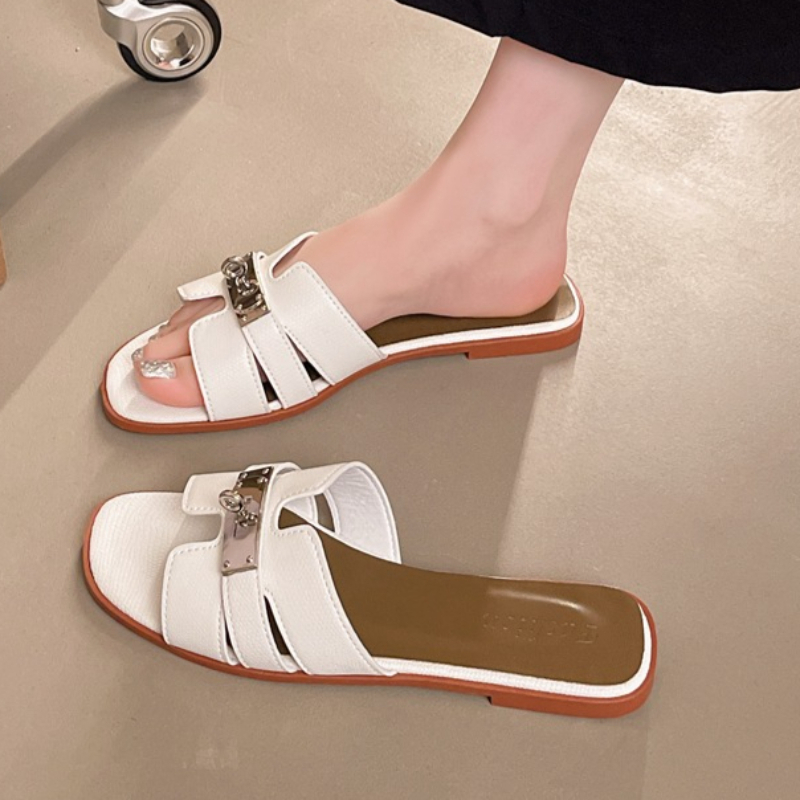 Square Open Toe Women's Solid  - Vintage Fashion Aesthetic recension och pris