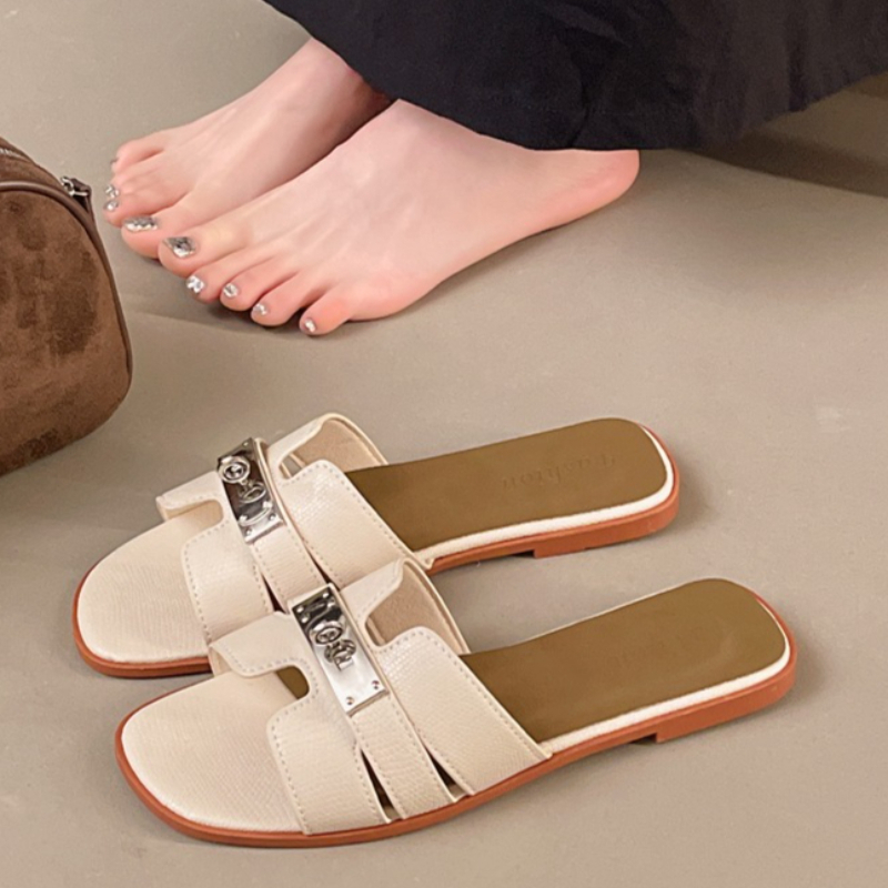 Square Open Toe Women's Solid  - Vintage Fashion Aesthetic recension och pris