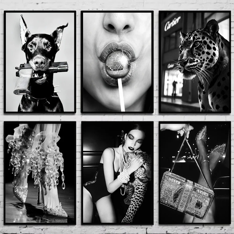 Black and White Fashion Vintag - Vintage Fashion Prints For Wall recension och pris