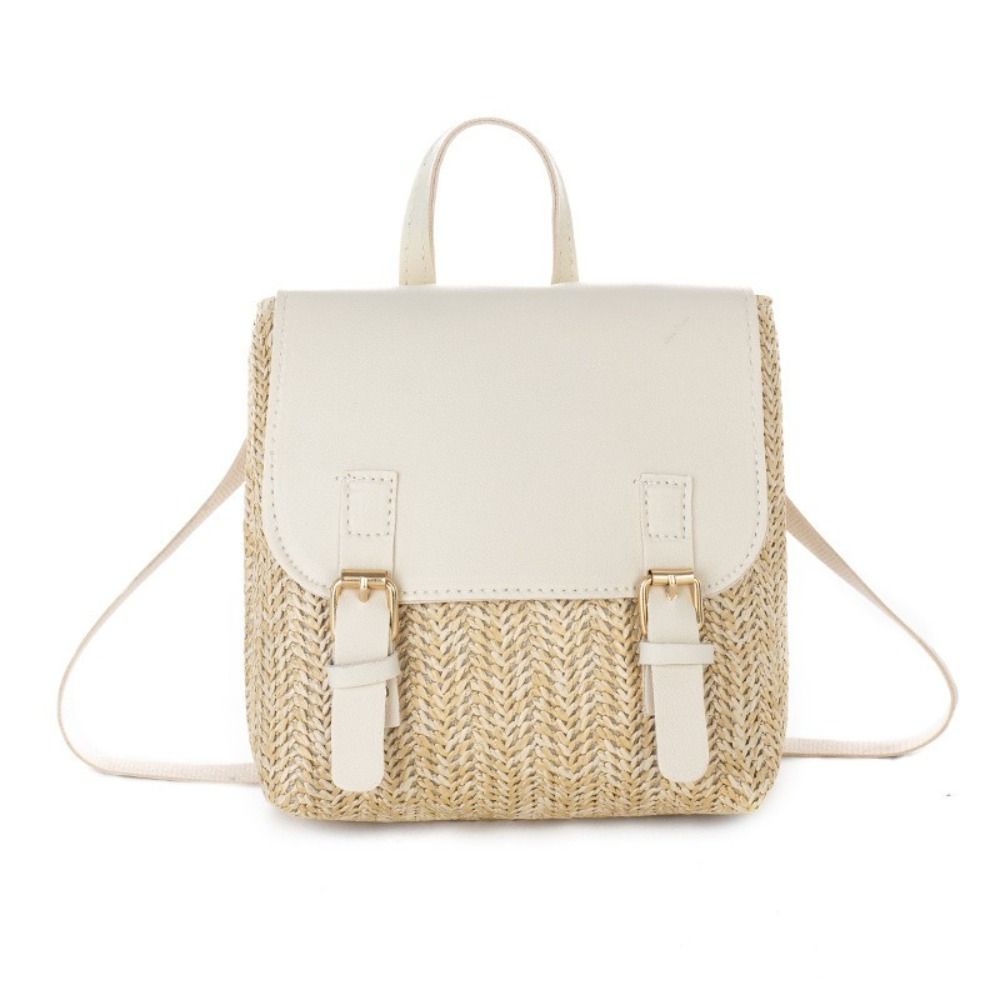 Versatile Bag PU Leather Straw - Vintage Fashion Looks recension och pris
