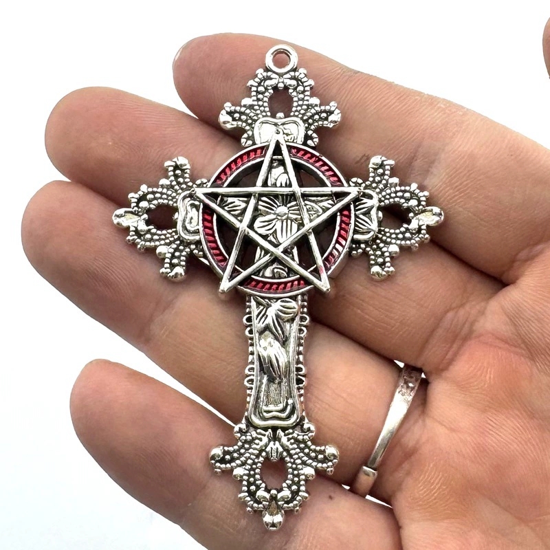 2pcs 30x15mm Gothic Big Cross  - Vintage Urban Fashion recension och pris