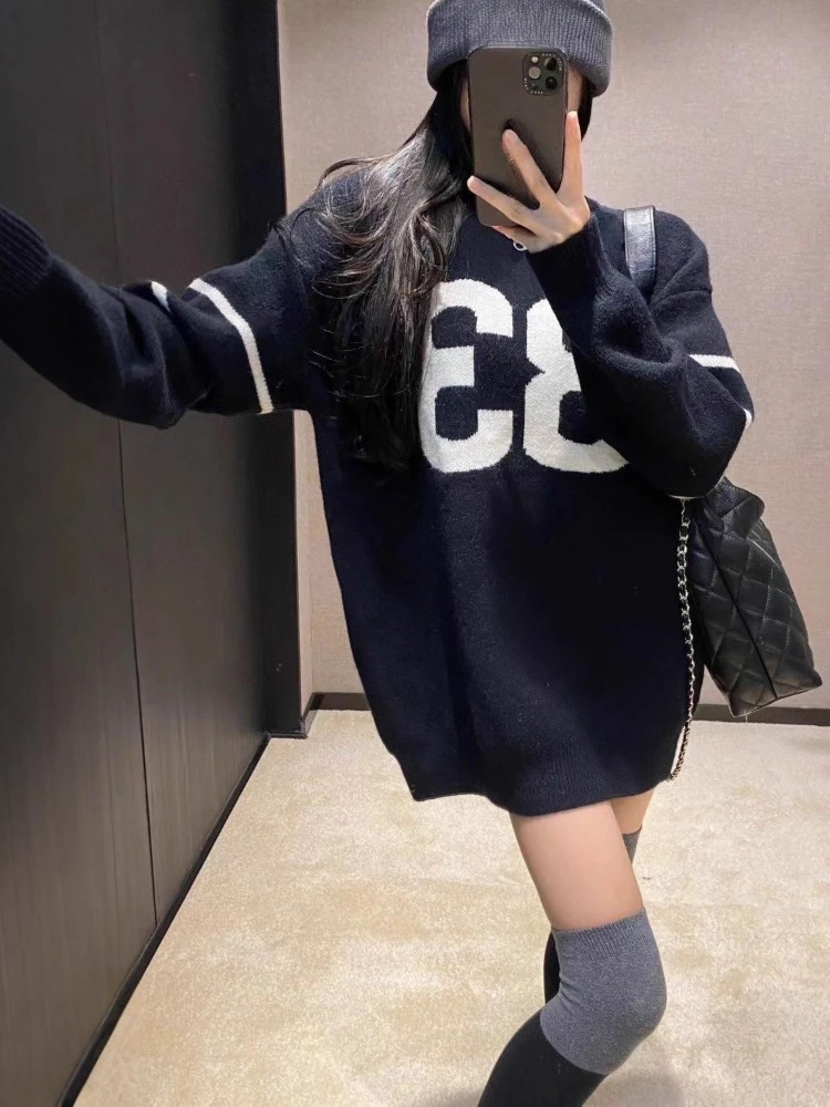 Y2K Vintage Knitted Sweater Wo - Vintage Fashion Y2K recension och pris