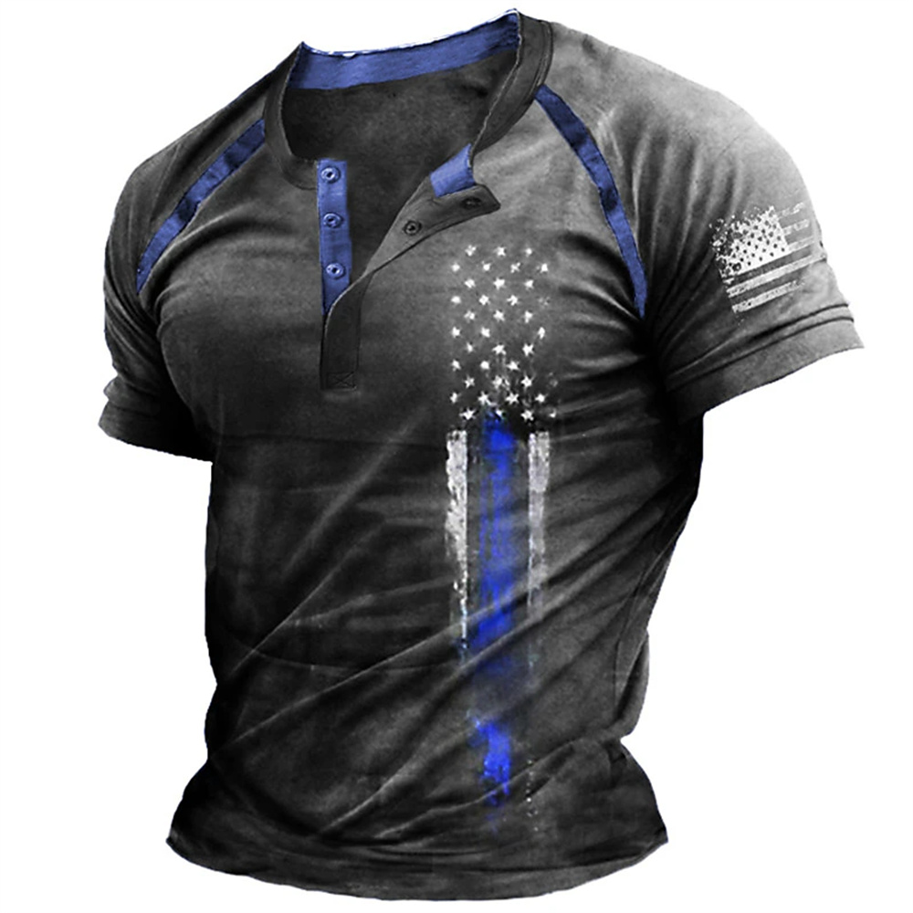 Funny 3D American Flag Print M - Vintage Fashion Aesthetic recension och pris