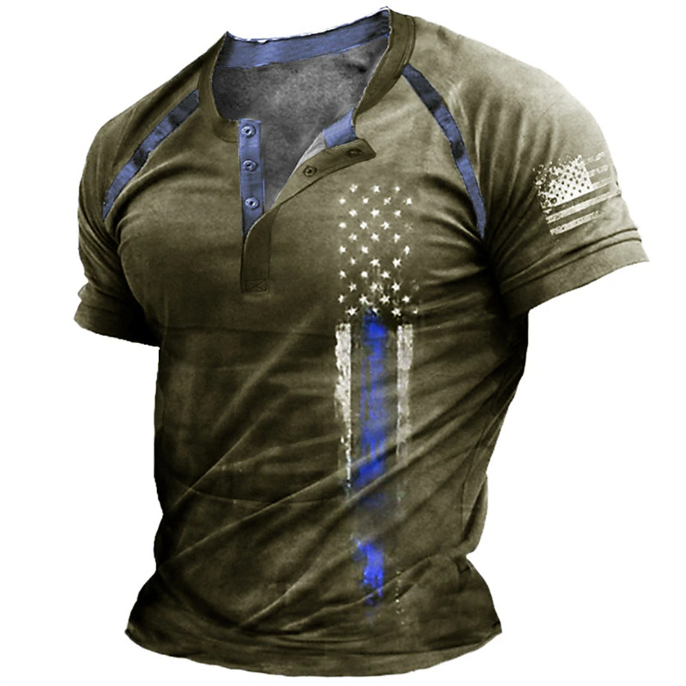 Funny 3D American Flag Print M - Vintage Fashion Aesthetic recension och pris