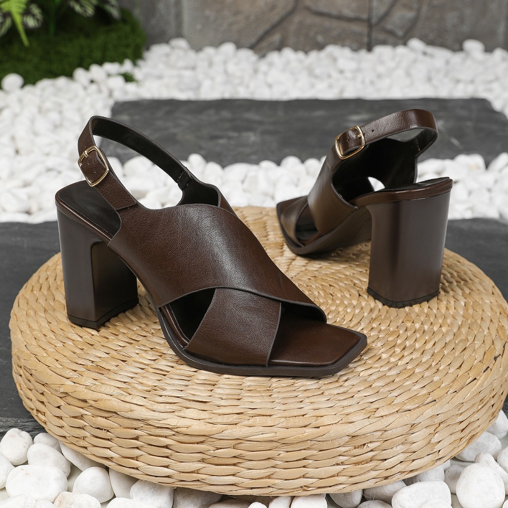 Women Sandals Vintage Square H - Vintage Fashion Women Dresses recension och pris