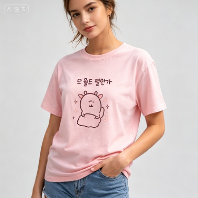 Women Summer Tee Korean Style  - Vintage Fashion Sketches recension och pris