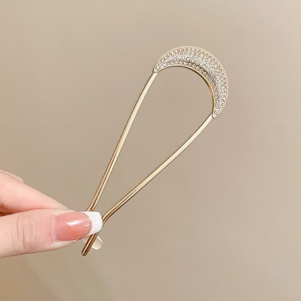 1/2pcs U-Shaped Crystal Hairpi - Vintage Fashion Shop recension och pris