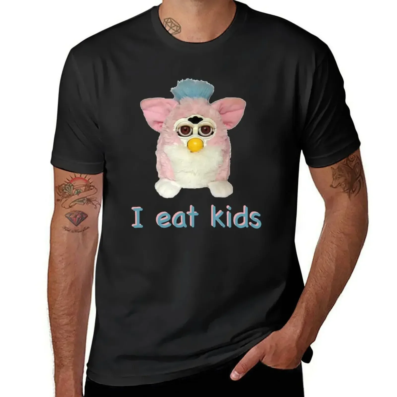 Furby I eat kids T-Shirt graph - Vintage Fashion Archive recension och pris