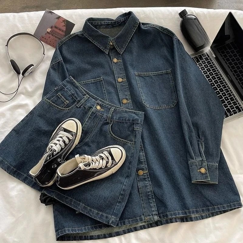 Y2K Denim Skirt Set: Vintage J - Vintage Fashion Y2K recension och pris