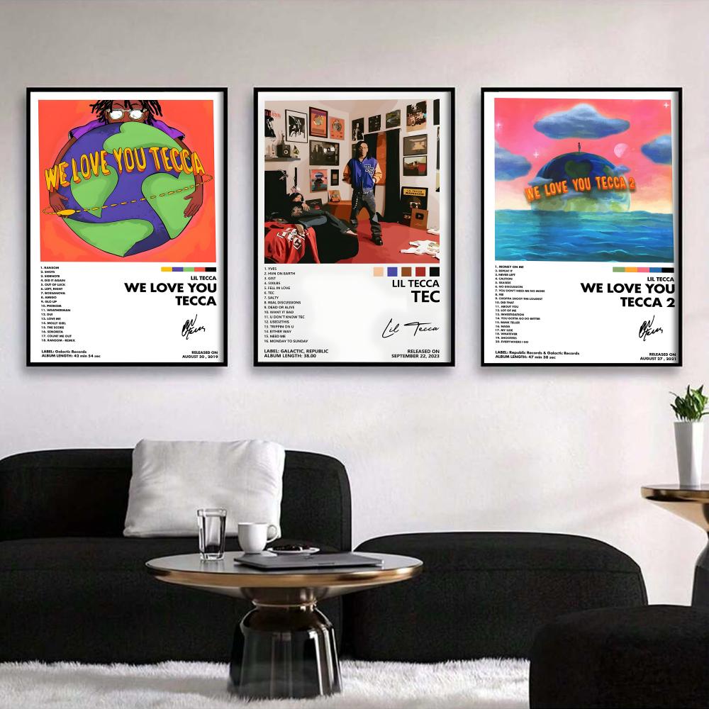 L-lil Tecca ABLUM Cover Painti - Vintage Fashion Prints For Wall recension och pris