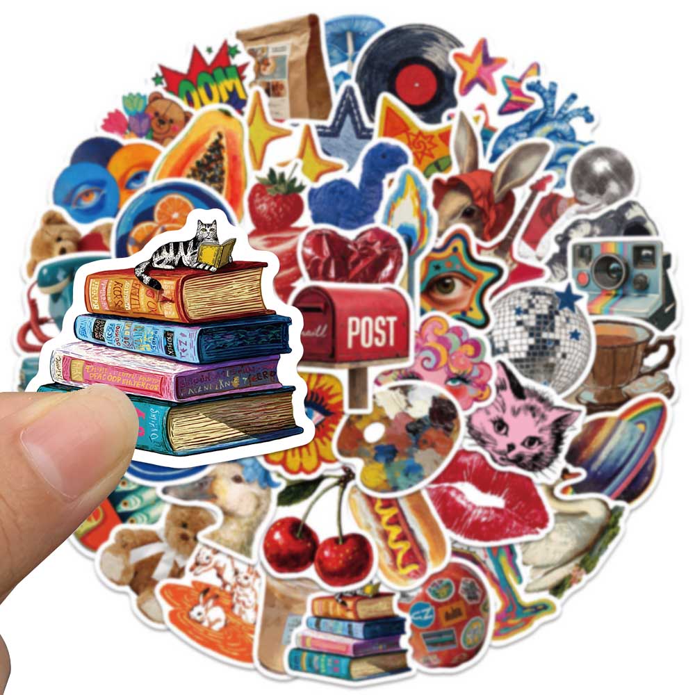 50pcs Vintage Y2K Sticker Fash - Vintage Fashion Labels recension och pris