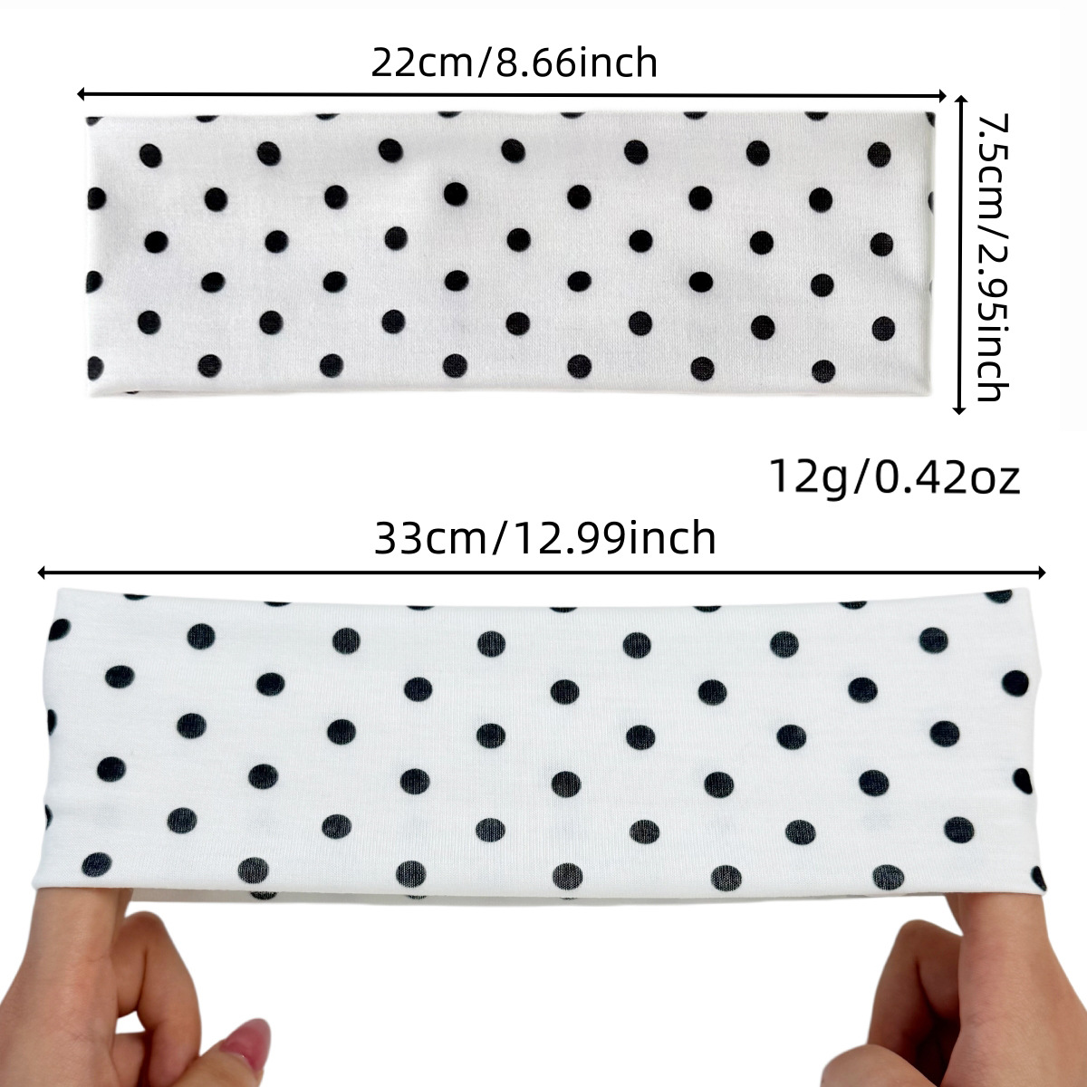 Retro Polka Dot Headbands For  - Vintage Fashion Tiktok recension och pris
