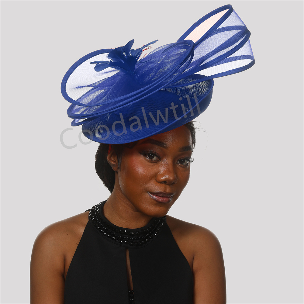 Feather Derby Hat Flower Fasci - Vintage Fashion Hats recension och pris