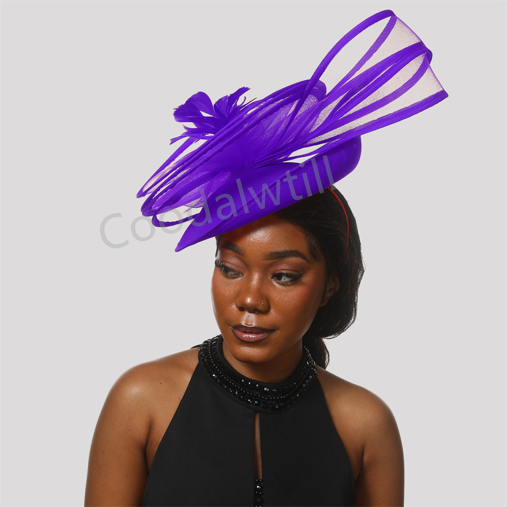 Feather Derby Hat Flower Fasci - Vintage Fashion Hats recension och pris