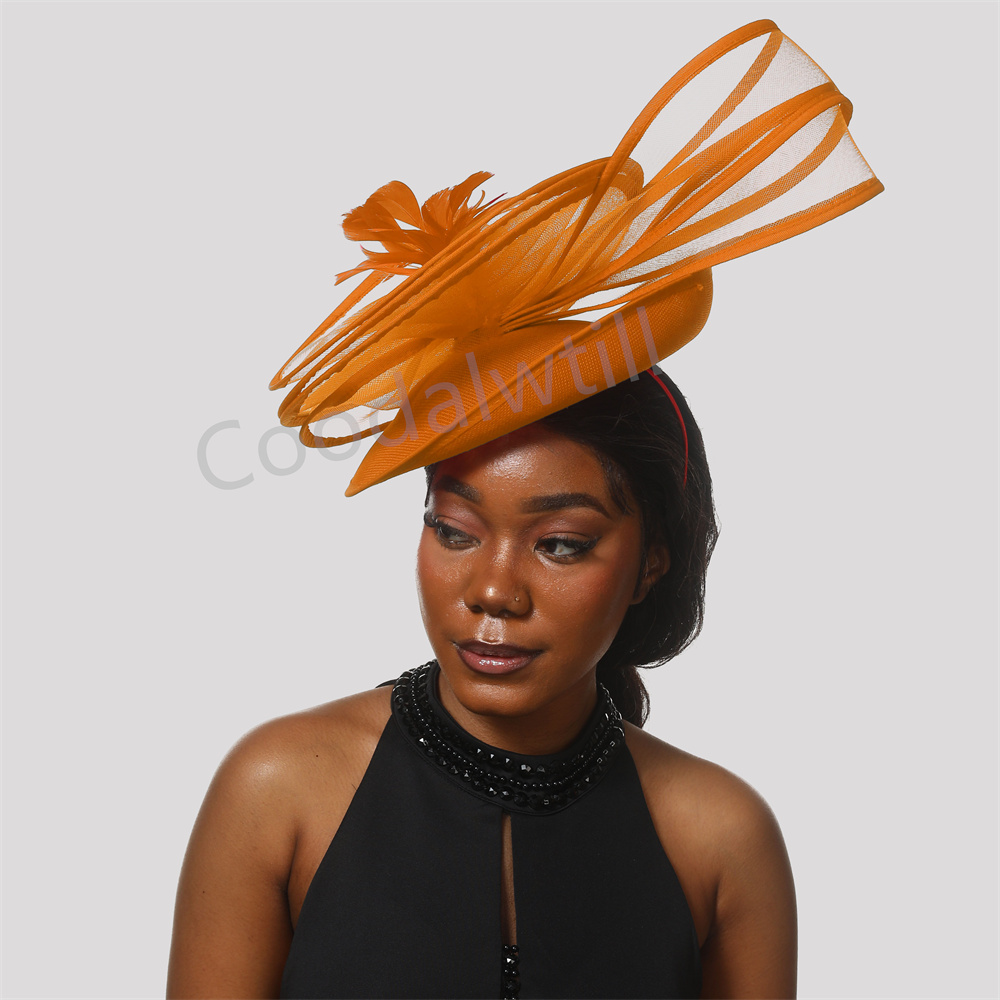 Feather Derby Hat Flower Fasci - Vintage Fashion Hats recension och pris