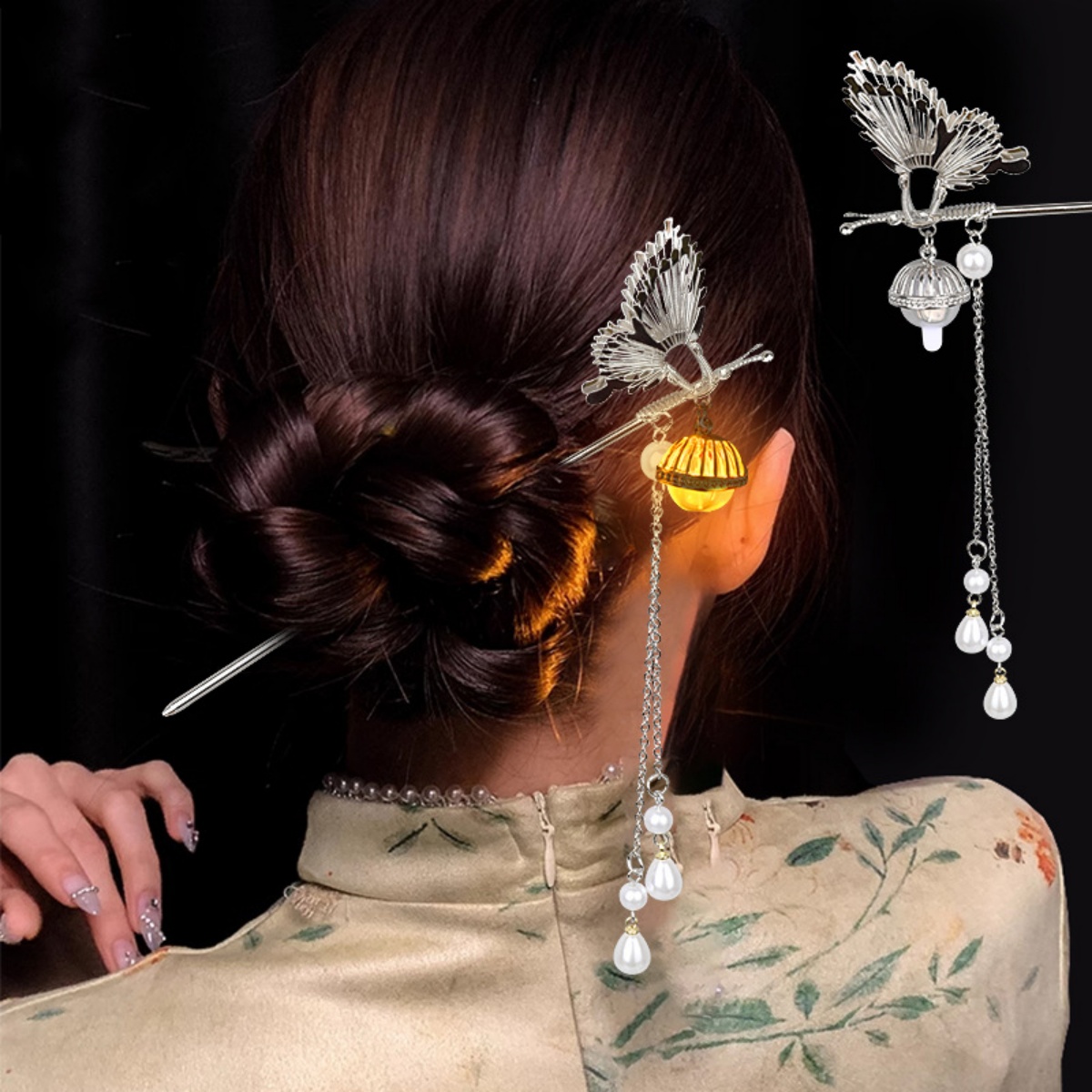 Luminous Flower Hairpin For Wo - Vintage Fashion Shop recension och pris