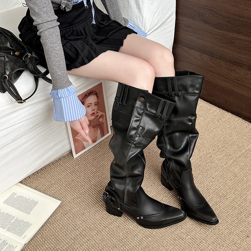 Womens Boots Vintage Women Kne - Vintage Fashion Aesthetic recension och pris