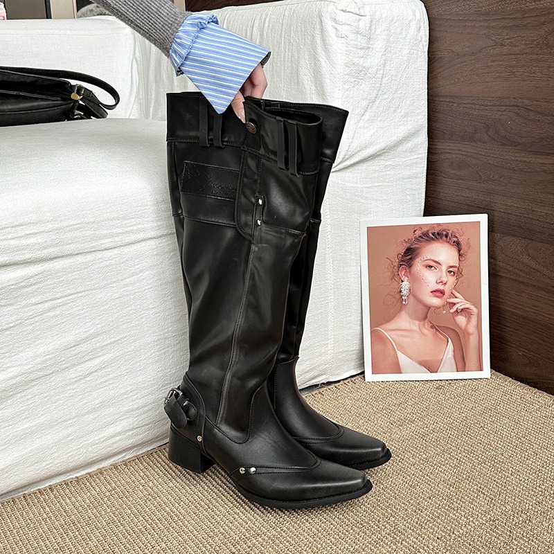 Womens Boots Vintage Women Kne - Vintage Fashion Aesthetic recension och pris
