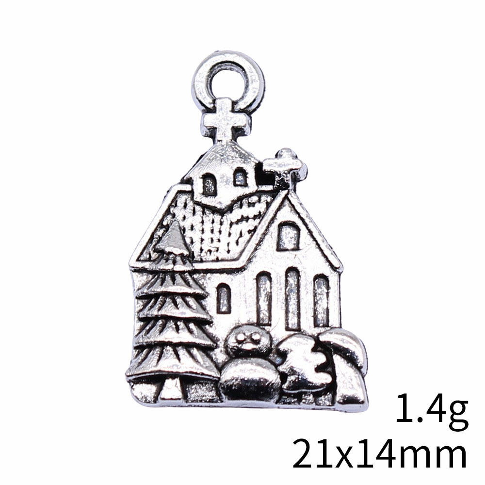 WYSIWYG 10pcs 21x14mm Antique  - Vintage Fashion Houses recension och pris