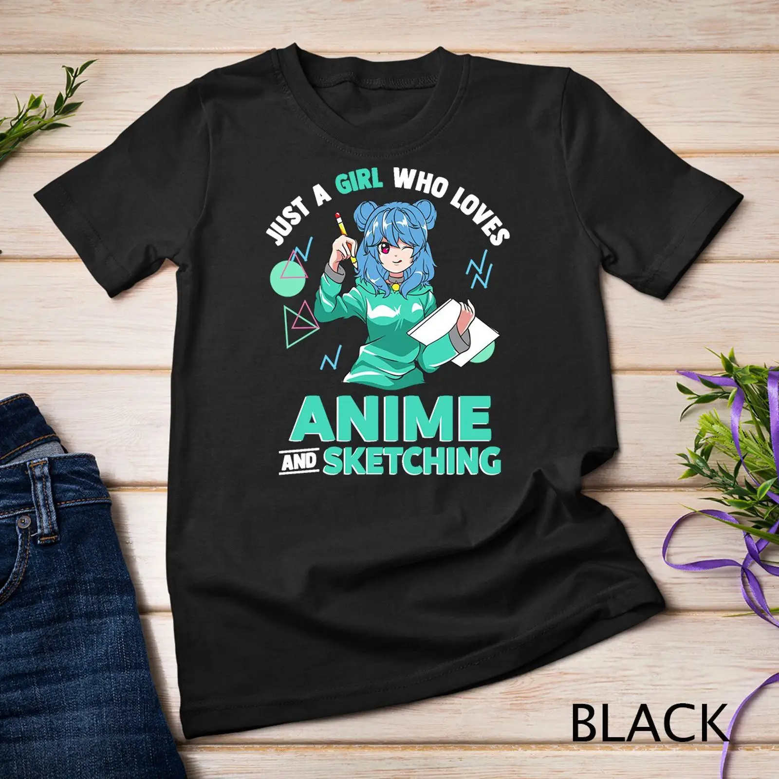 Just A Girl Who Loves Anime an - Vintage Fashion Sketches recension och pris