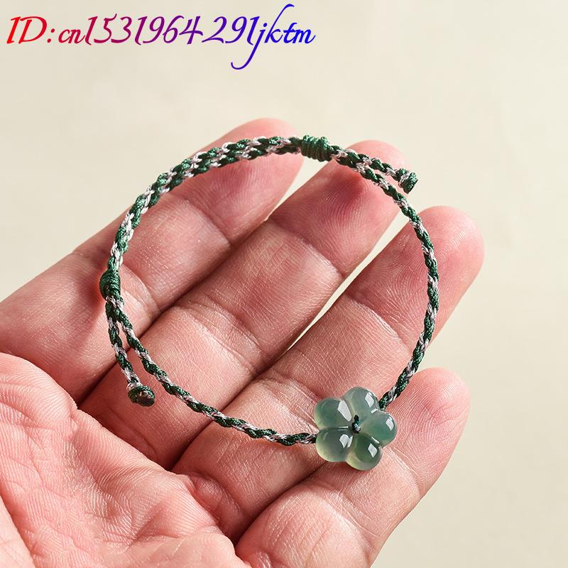Burmese Jadeite Flower Bracele - Vintage Women Fashion recension och pris