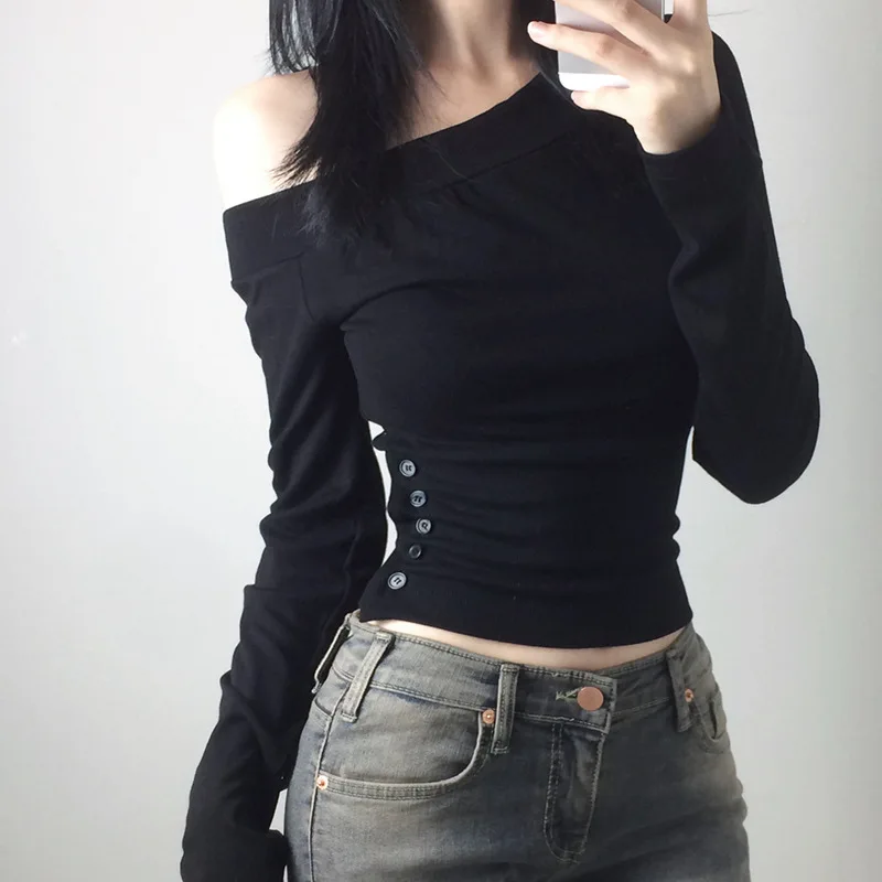 Y2K Vintage Pleated Button T-S - Vintage Fashion Y2K recension och pris
