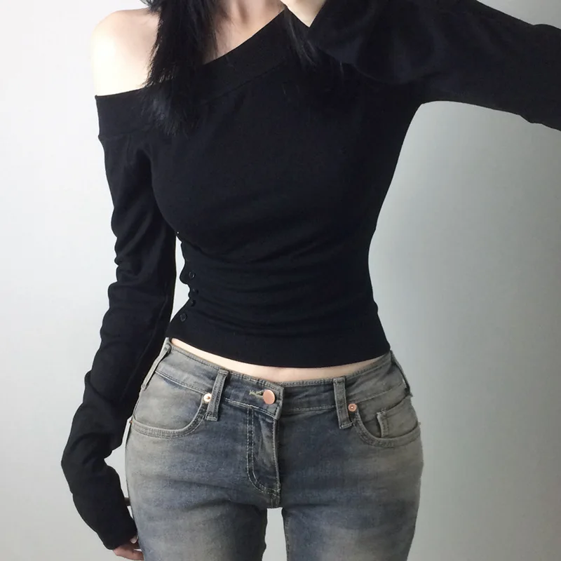 Y2K Vintage Pleated Button T-S - Vintage Fashion Y2K recension och pris