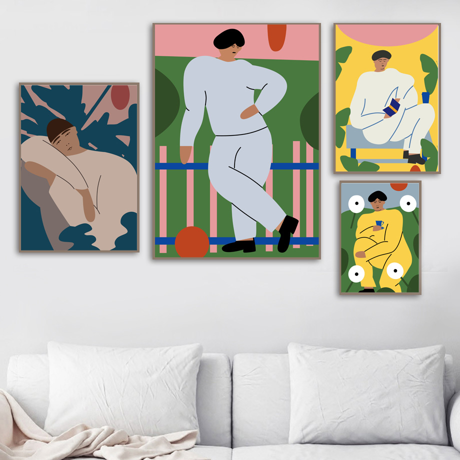 Abstract Vintage Fashion Figur - Vintage Fashion Prints For Wall recension och pris