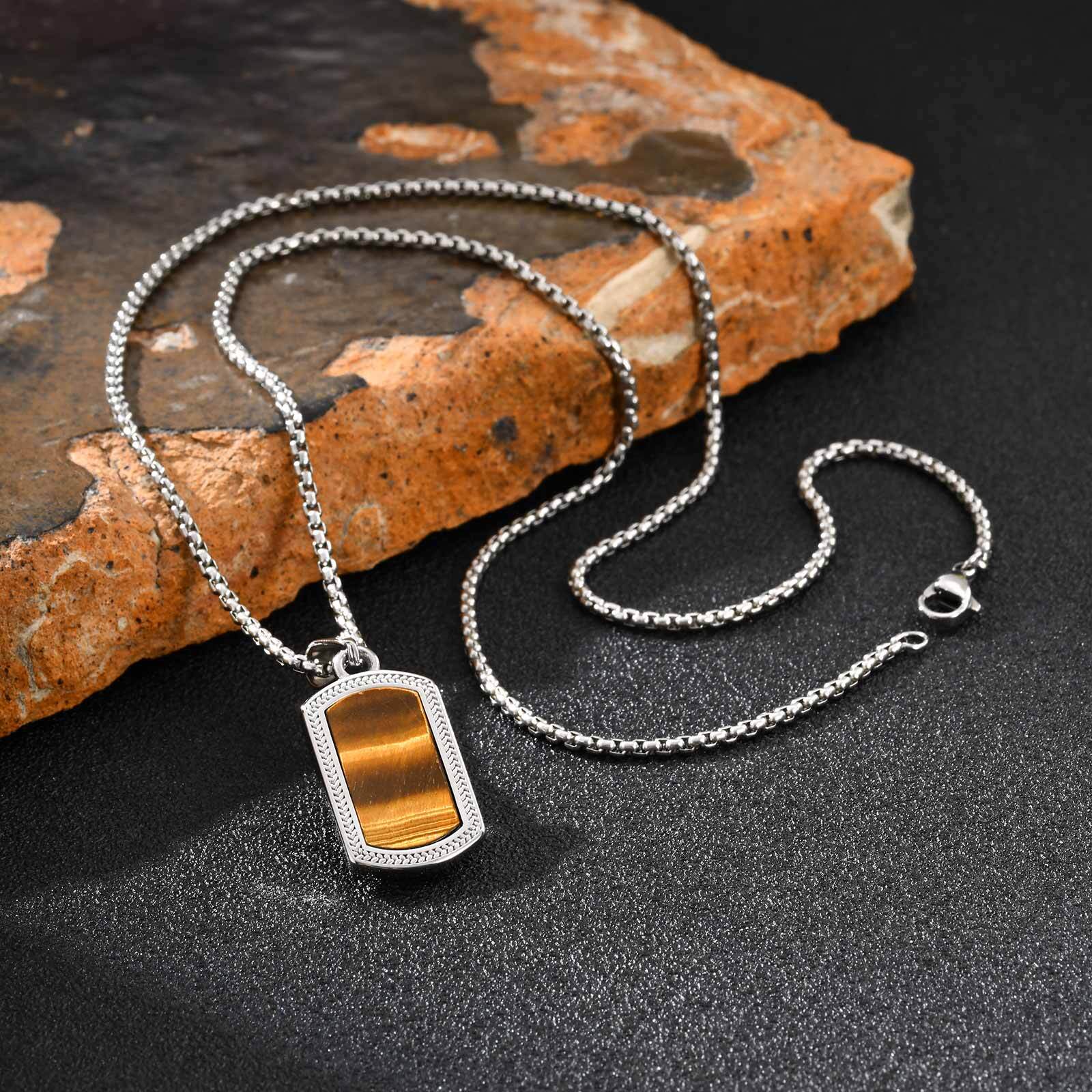Vnox Stainless Steel Tiger Eye - Vintage Fashion Labels recension och pris